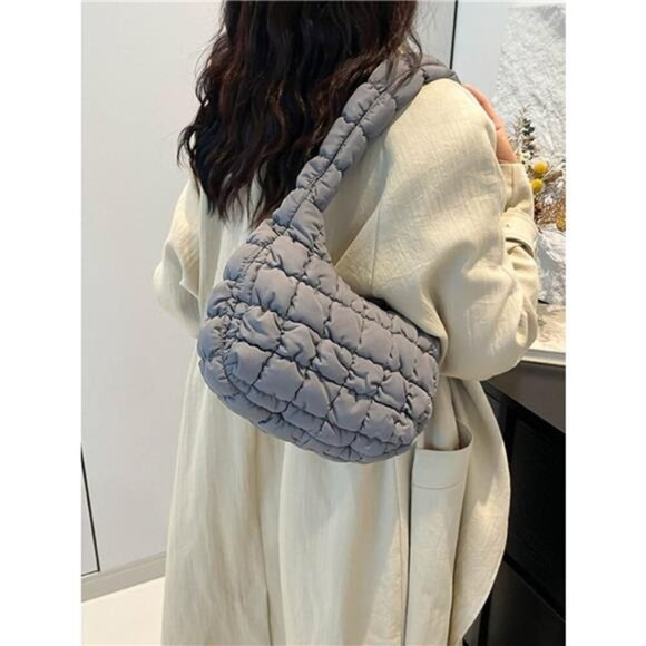Quilted Ruched Shoulder Bag - Picture 9 of 16